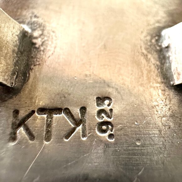 XL Sterling Silver Onyx Statement Art Ring — Unisex — Size 8.25US — GUC - Picture 9 of 11